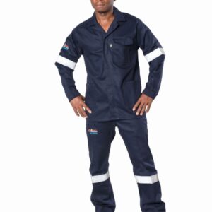 D59 FLAME ACID SASOL SPEC TROUSER SABS APPROVED NAVY BLUE