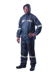 RAINSUIT PVC PREMIUM INDUSTRIAL WITH REFLECTIVE TAPE